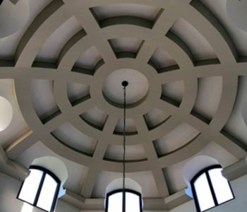 Потолок из гипсокартона под куполом
